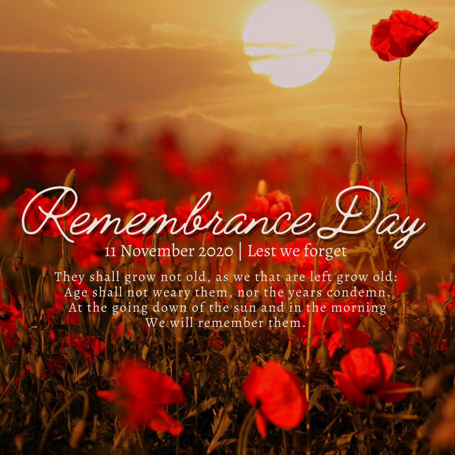 Remembrance Day 2020 Hancock Prospecting PTY LTD